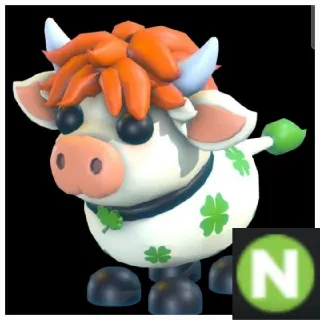 Clover Cow Neon