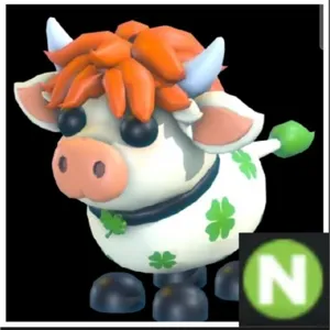 Clover Cow Neon