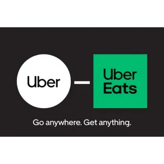 $50.00 USD UBER OR UBEREATS GIFTCARD BALANCE