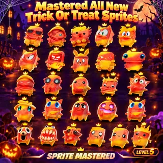 Mastered All Trick Or Treat Sprites (LVL 5)