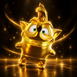 Gold Crash Bandicoot Sprite