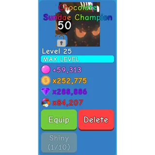 Clean Chocolate Sundae Champion - OG Bubble Gum Simulator
