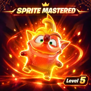 Mastered Trick Or Treat Crash Bandicoot Sprite (LVL 5)