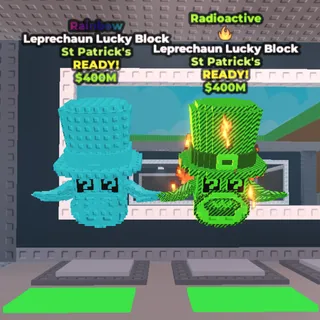 2x Leprechaun Lucky Block 