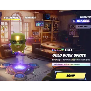 Gold Duck Sprite