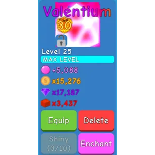Clean Valentium (Enchant 30) - OG Bubble Gum Simulator