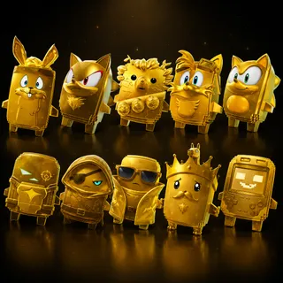 All Gold Sprites (No Gold Klombo)