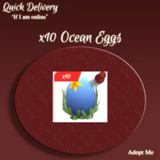 10 Ocean Eggs | BUNDLE Adopt Me