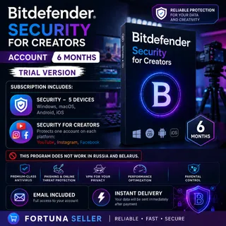 Bitdefender Total Security | Account | 6 months