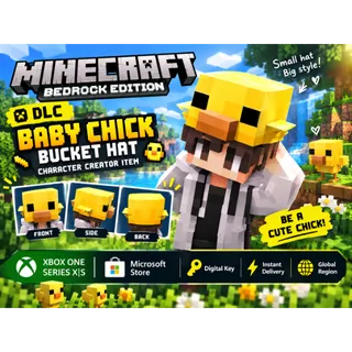 Minecraft Bedrock Edition | Baby Chick Bucket Hat Character Creator Item