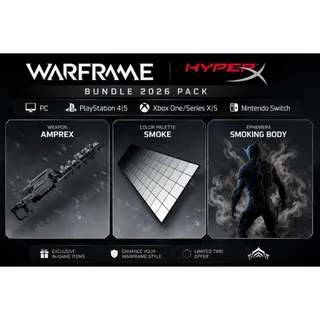 Warframe | Weapon Amprex| Color Palette Smoke | Ephemera Smoking Bod | ALL PLATFORMS