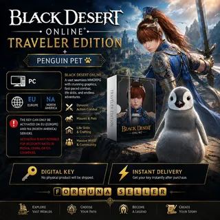 Black Desert Online Traveler Edition + Penguin Pet | PC | NA/EU
