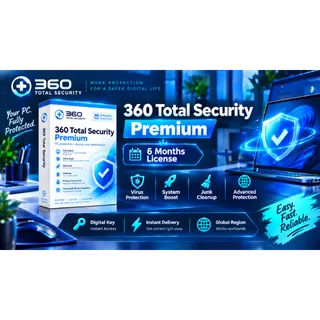 360 Total Security Premium | 6-Month License | Key