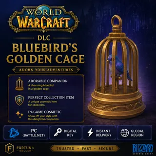 World of Warcraft | Bluebird's Golden Cage | Battle.net Key
