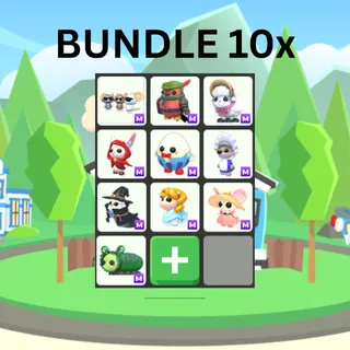 [BUNDLE] Mega Neon Fairytale Egg Pets (10x M) - Adopt Me Roblox