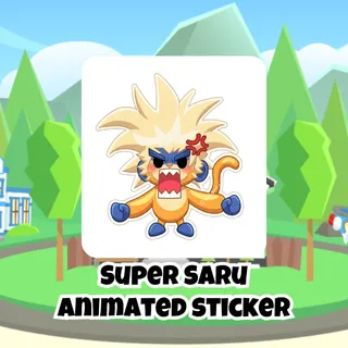 Super Saru Animated Sticker