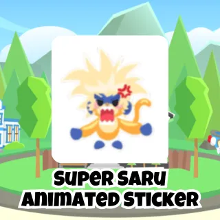Super Saru Animated Sticker