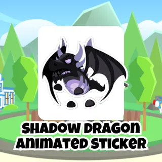 Shadow Dragon Animated Sticker