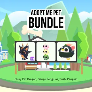 Stray Cat Dragon, Dango Penguins, Sushi Penguin