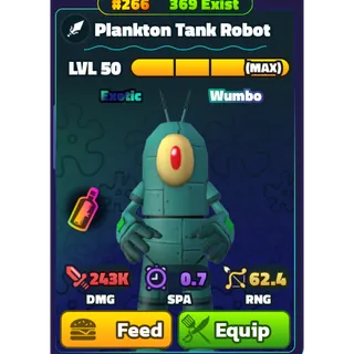 WUMBO PLANKTON TANK ROBOT SERIAL 266