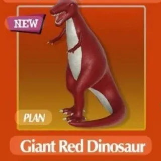 Giant Red Dinosaur Plan