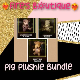 Pig Plushie Bundle