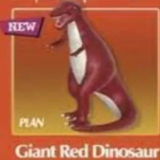 Giant Red Dinosaur Plan
