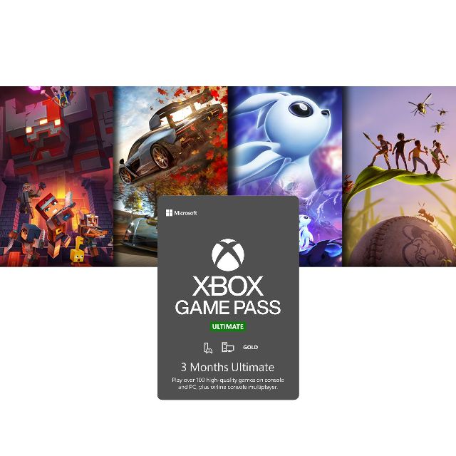 Xbox Game Pass 3 Month Ultimate Membership - Xbox Live Gold Gift Cards ...