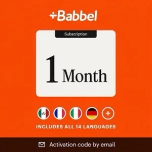 $14.00 +Babbel Subscription Key 1 Months