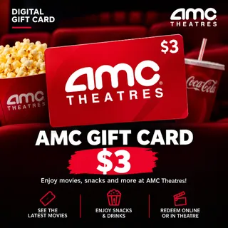 $3.00 USD AMC Theatres Automatic Delivery