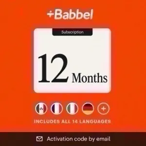 Babbel: 12 Month Subscription: Learn 14 Languages Normally $150