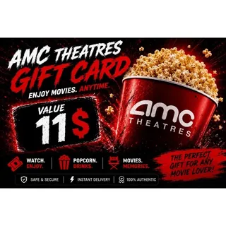 $11.00 USD  AMC Gift Card