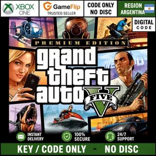 Grand Theft Auto V: Premium Online Edition - Xbox one Key Code Argentina