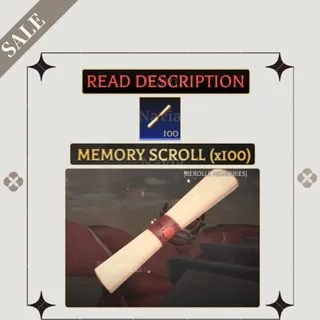 📜· x100 Memory / Prestige Scrolls