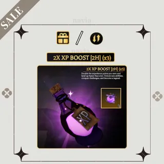 🟣· x3 2 Hour XP Boosts Potion