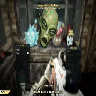Glowing Alien Mask