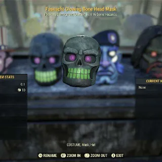 Glowing Bonehead Mask.