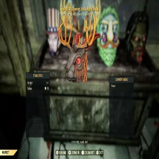 Glowing Jackalope Mask