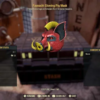 Fasnacht Glowing Pig Mask