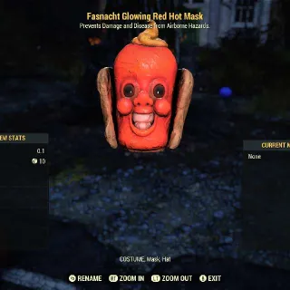Glowing Red Hot Brat Boy Mask