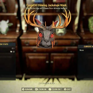 Glowing Jackalope Mask