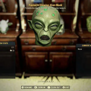 Glowing Alien Mask
