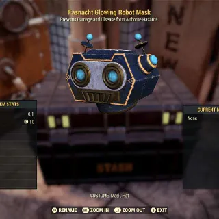Fasnacht Glowing Robot Mask