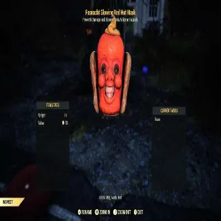 Glowing Red Hot Brat Boy Mask