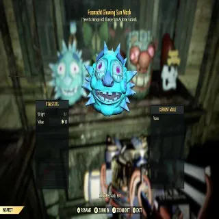 Fasnacht Glowing Sun Mask