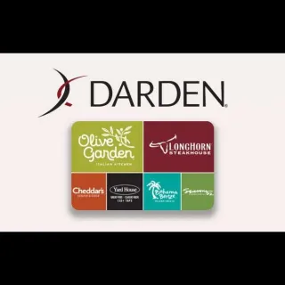 $300.00 Darden Restaurant Gift Card