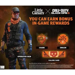 Call of Duty Black Ops 6 LITTLE CAESARS 2024 CODE REGION FREE