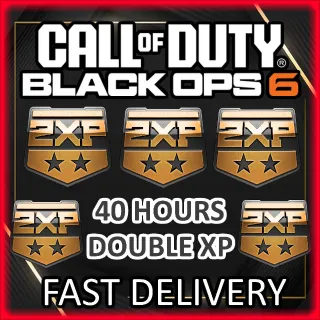 Call of Duty Black Ops 6 40 HOURS DUAL 2XP Rank+Weapon