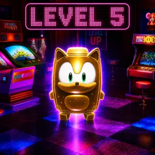 GOLD SONIC SPRITE LEVEL 5 - NO INDEX