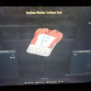 Asylum Worker Uniform Red